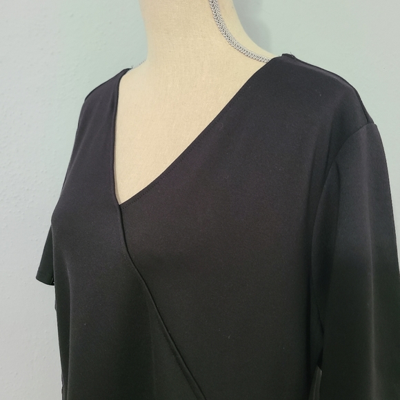 Jaanuu Women's Tulip Mock-Wrap‎ Scrub Top Size 3X - Picture 3 of 16